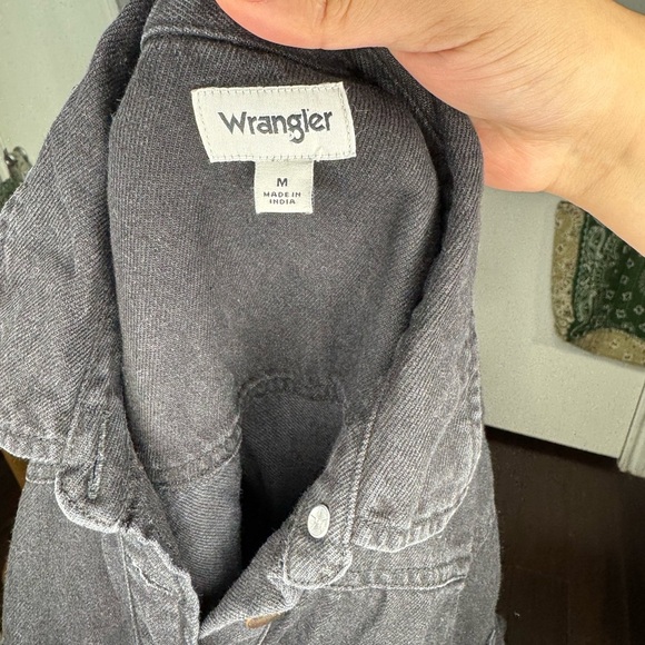 Black Denim Button-Up Dress - Picture 4 of 5